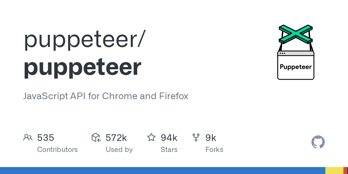 Puppeteer GitHub repository