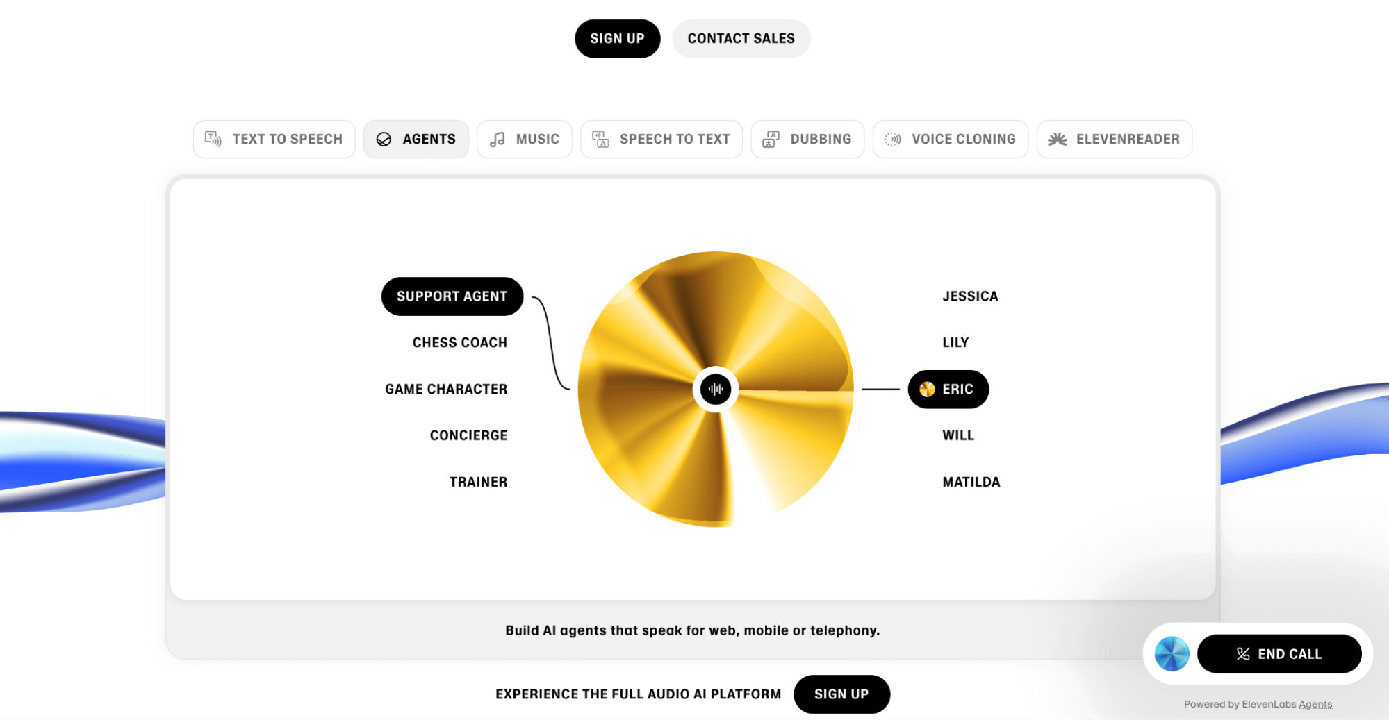 Elevenlabs screenshot
