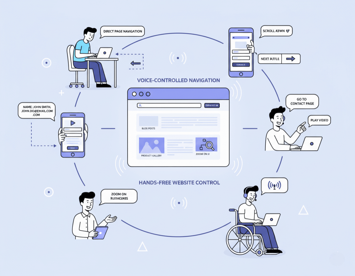Hands-Free Navigation and Website Control