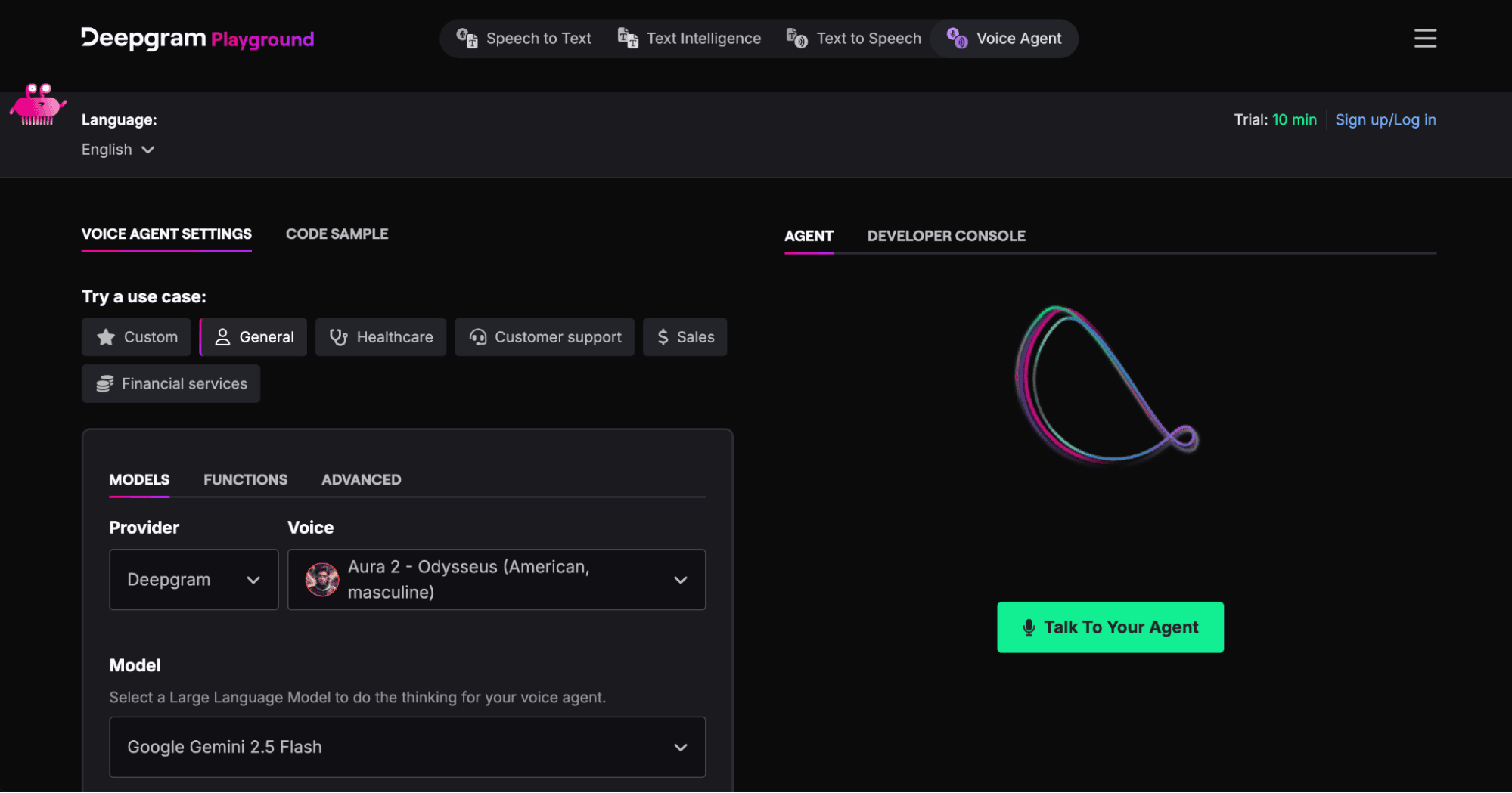 Deepgram screenshot