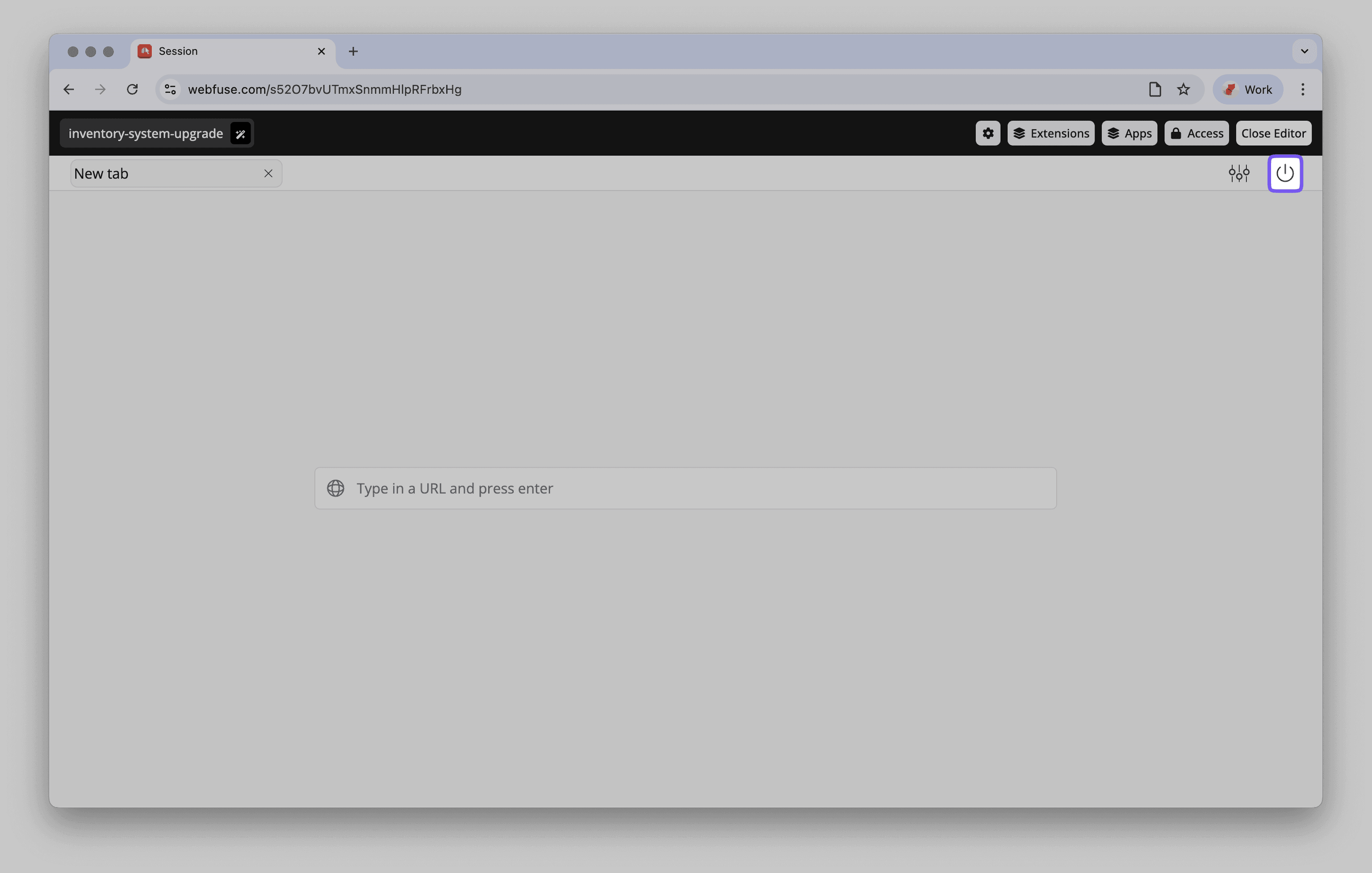 Selecting the extension folder for upload.