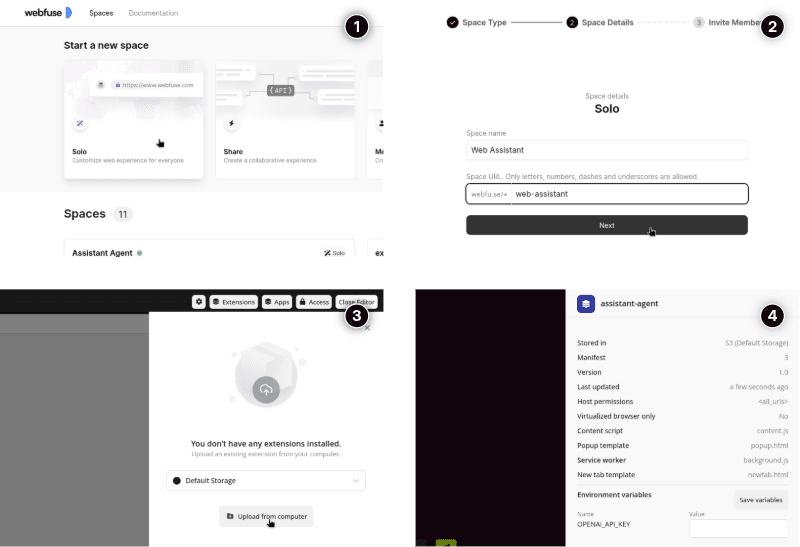 Webfuse agent deployment walkthrough