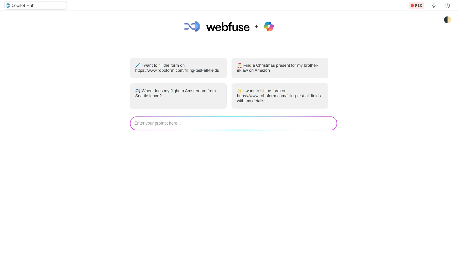 Custom startpage
