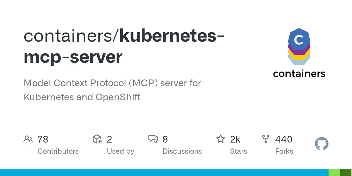 containers/kubernetes-mcp-server on GitHub