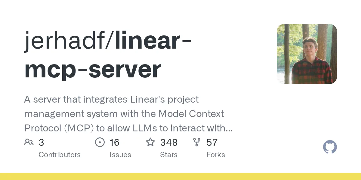 jerhadf/linear-mcp-server on GitHub