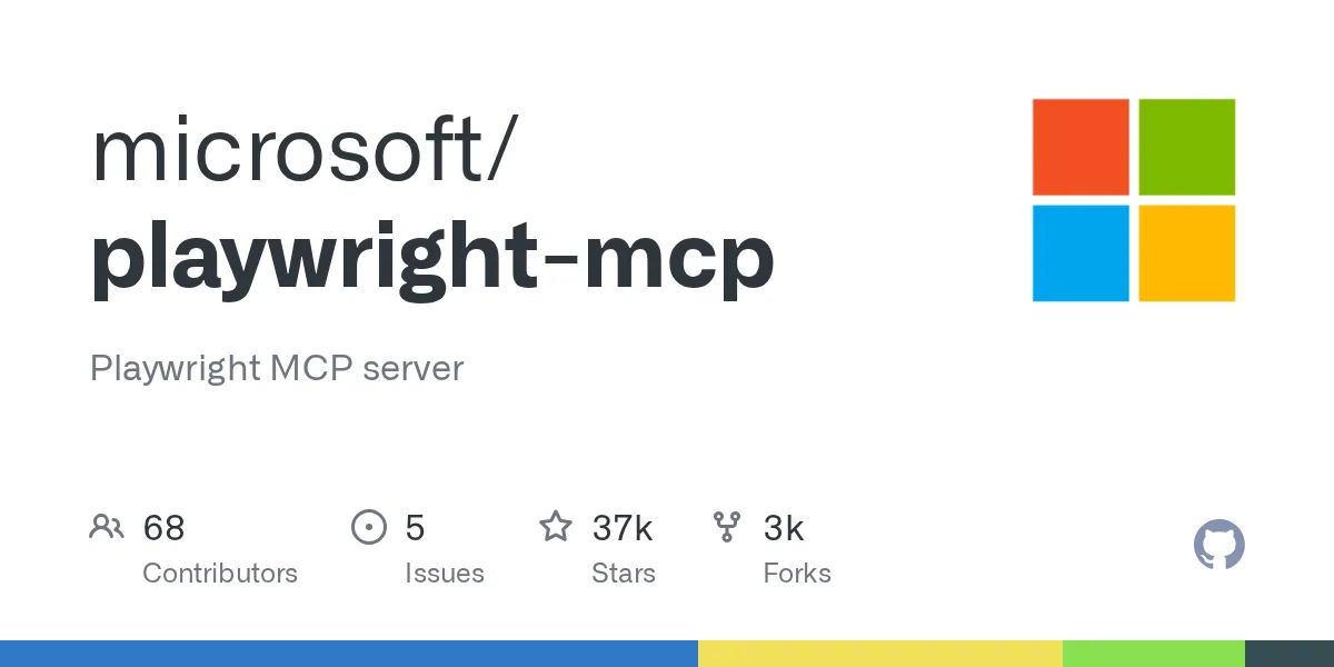 microsoft/playwright-mcp on GitHub