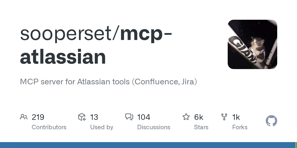 sooperset/mcp-atlassian on GitHub